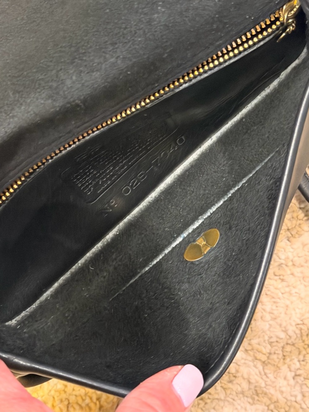 Rare Vintage Coach 7040 Convertible Bag Black Glove Tanned Leather NYC USA - Picture 10 of 16